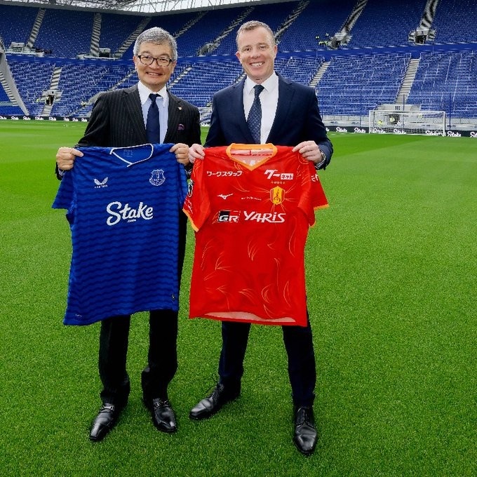 华体会体育平台-官方：埃弗顿与名古屋鲸达成战略合作，双方将定期交流